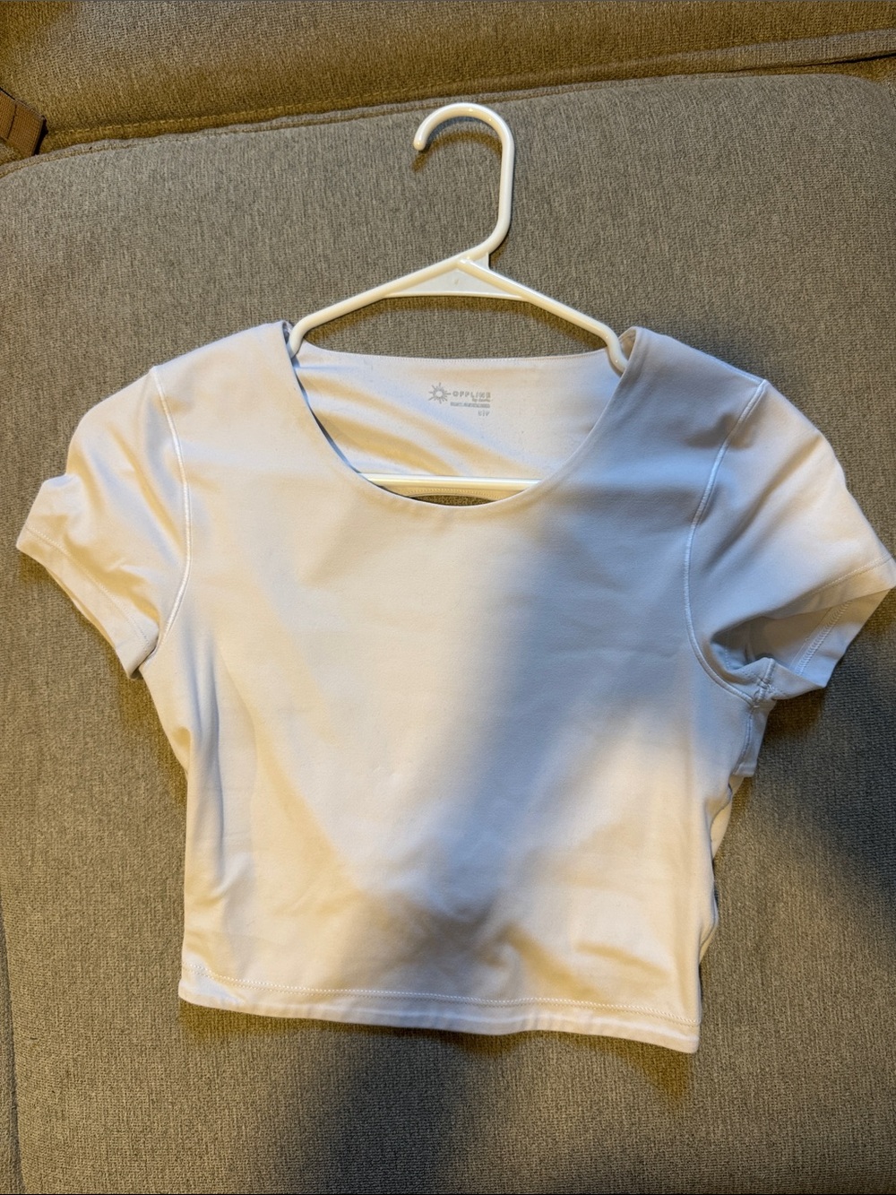 White Women's Crop Tee - Unbranded